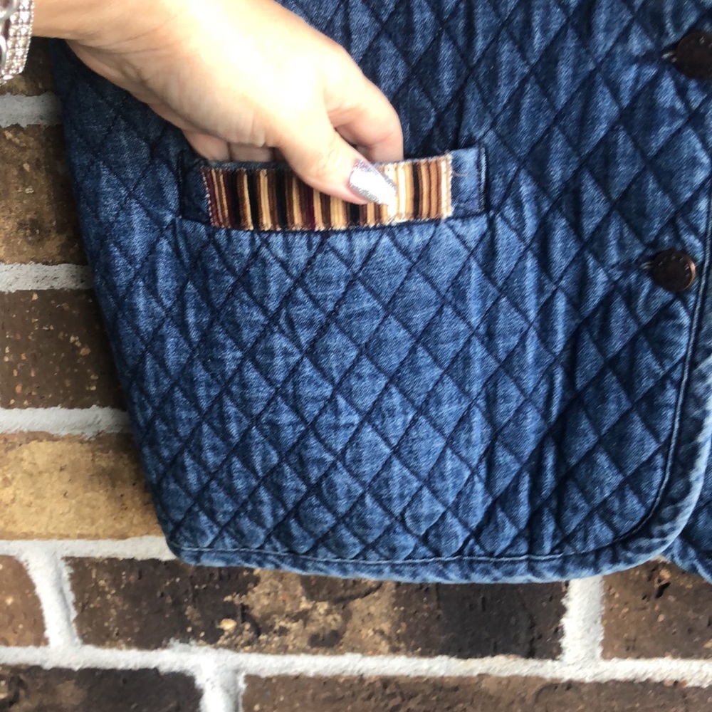 Haik's Quilted Denim Vest - Picture 3 of 7
